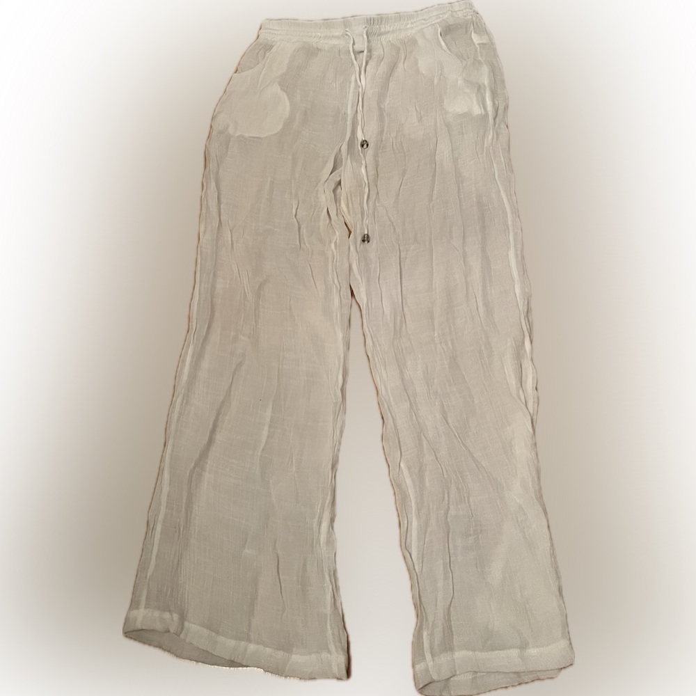 Linen coverup pants